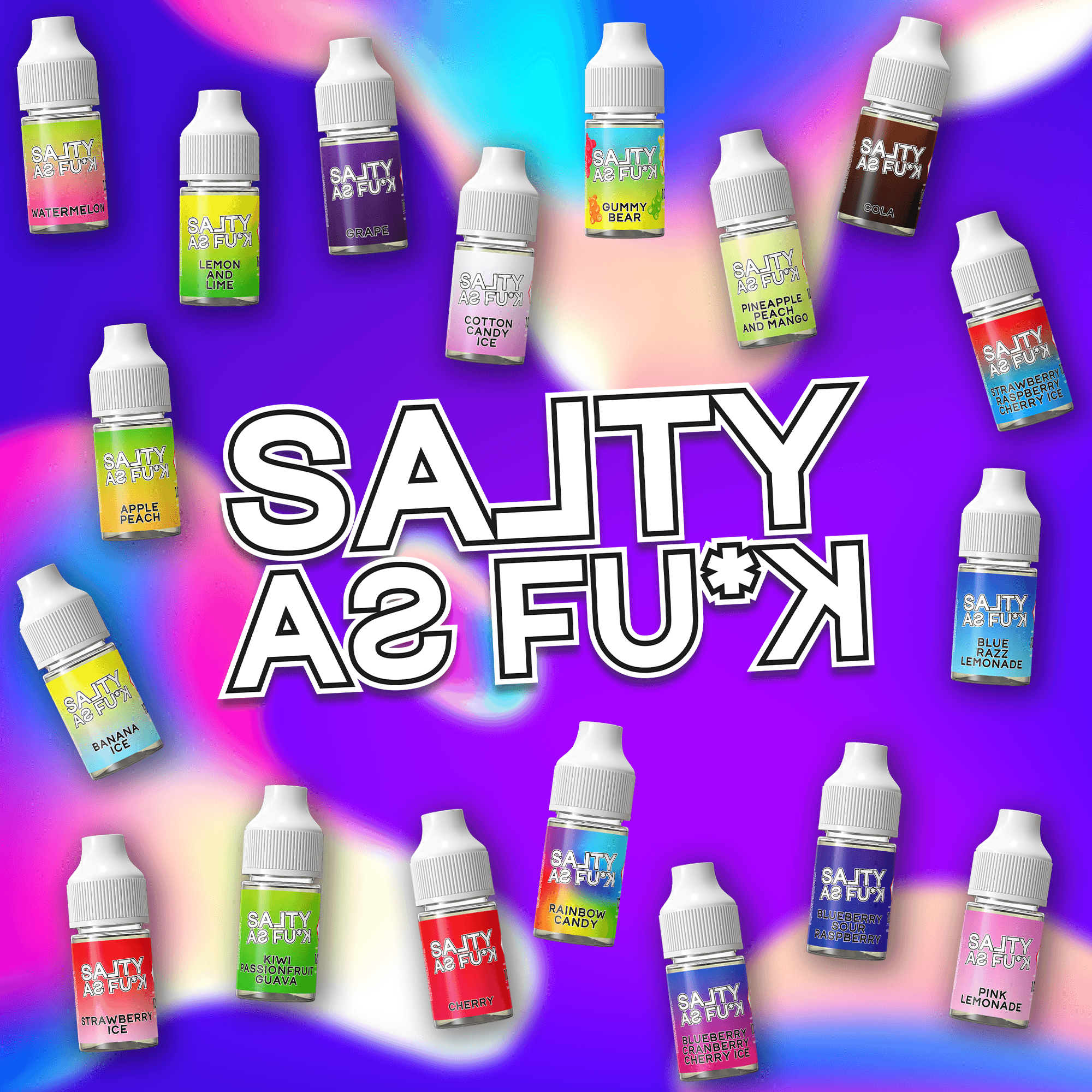 Salty as Fu*k (Bar Salts) 10ml - Mix and Match - The Vape Escape Wales | Darth Vaper Wales