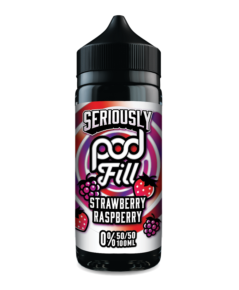 Seriously Pod Fill 100ml - Strawberry Raspberry