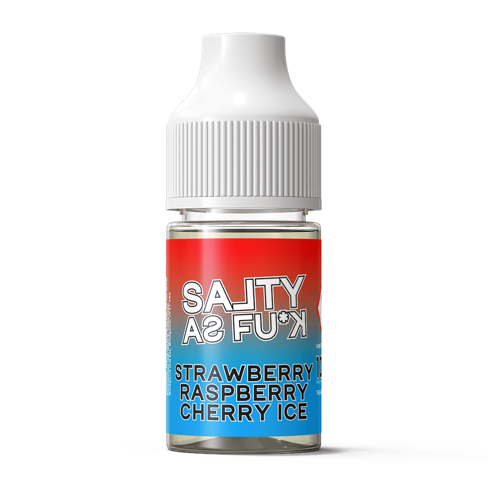 Strawberry Raspberry Cherry Ice - Salty As Fu*k (Bar Salts) 10ml - The Vape Escape Wales | Darth Vaper Wales