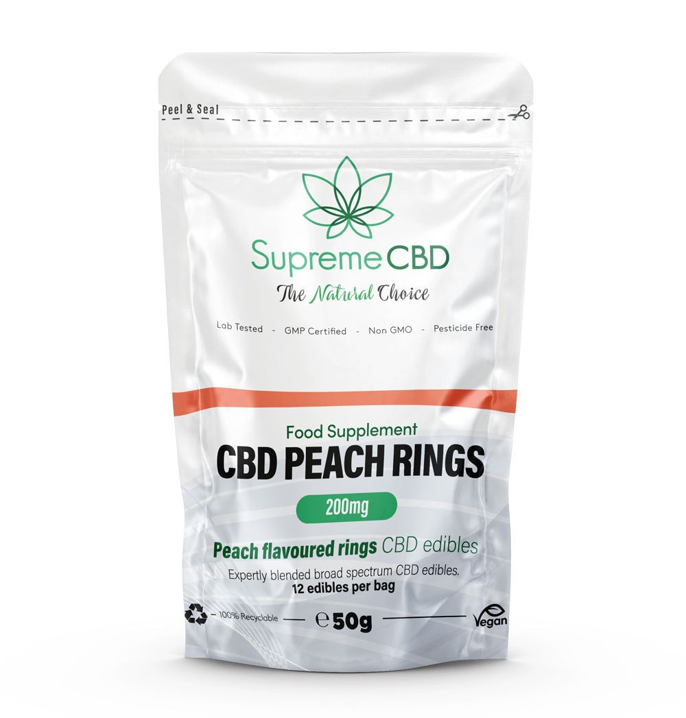 CBD Gummy Grab Bag - Peach Rings (50g)