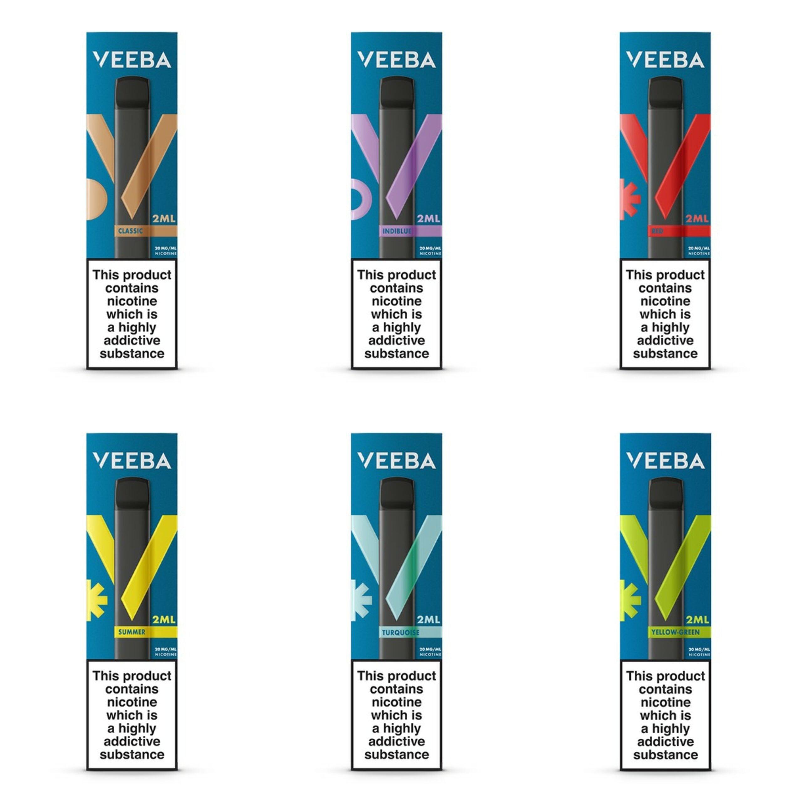 Veeba Disposable Vape Pack - 10 for £10 - The Vape Escape Wales | Darth Vaper Wales