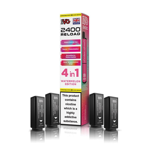 IVG 2400 Reload Replacement Pods (4 in 1) - Watermelon Edition