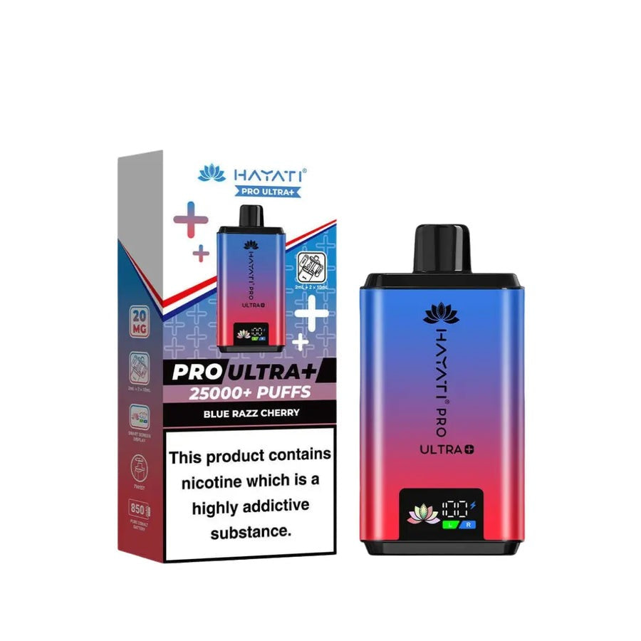 Hayati Pro Ultra Plus 25K Prefilled Vape Kit - Blue Razz Cherry