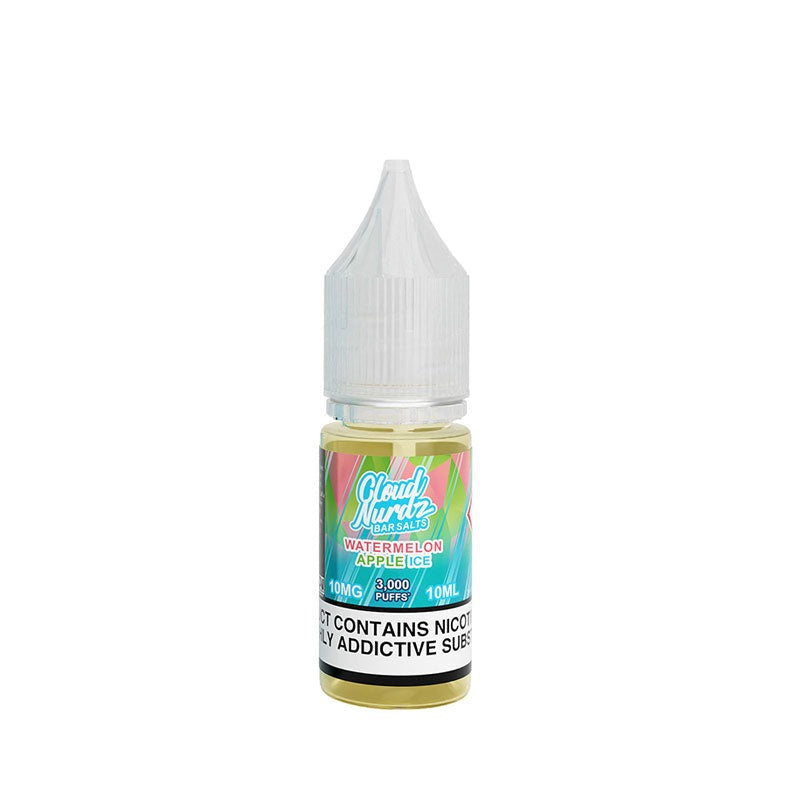 Cloud Nurdz Bar Salts 10ml - Watermelon Apple ice