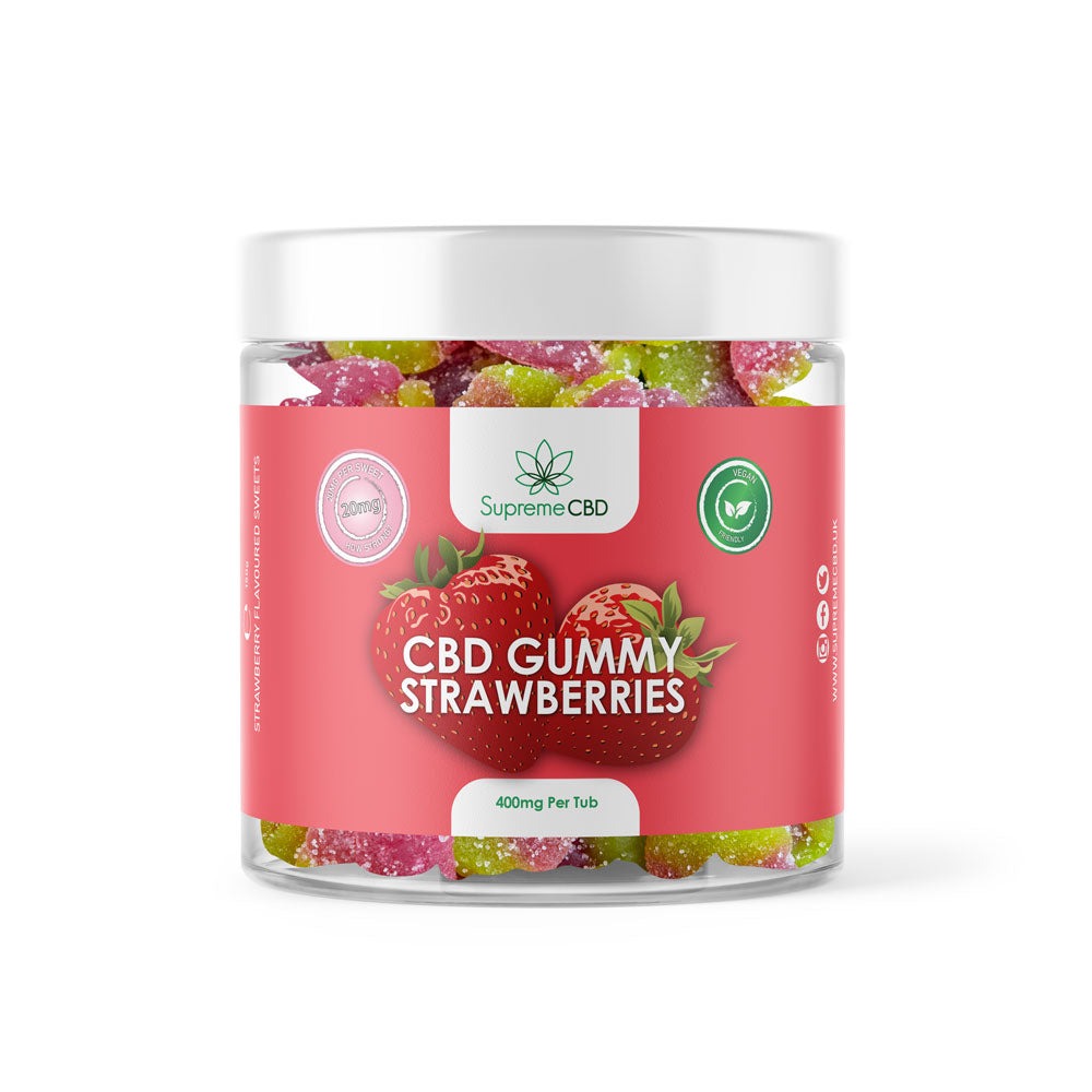 CBD Gummies 400mg - Strawberries (150g)