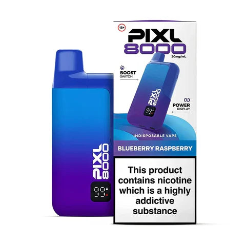 PIXL 8000 Prefilled Pod Vape Kit - Blueberry Raspberry
