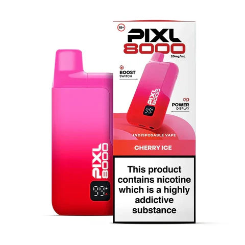 PIXL 8000 Prefilled Pod Vape Kit - Cherry Ice
