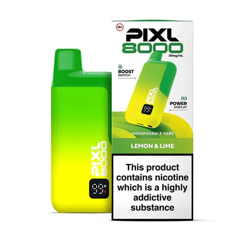 PIXL 8000 Prefilled Pod Vape Kit - Lemon and Lime