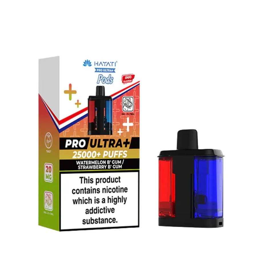 Hayati Pro Ultra Plus 25K Refill Pod - Watermelon BG/Strawberry Bg