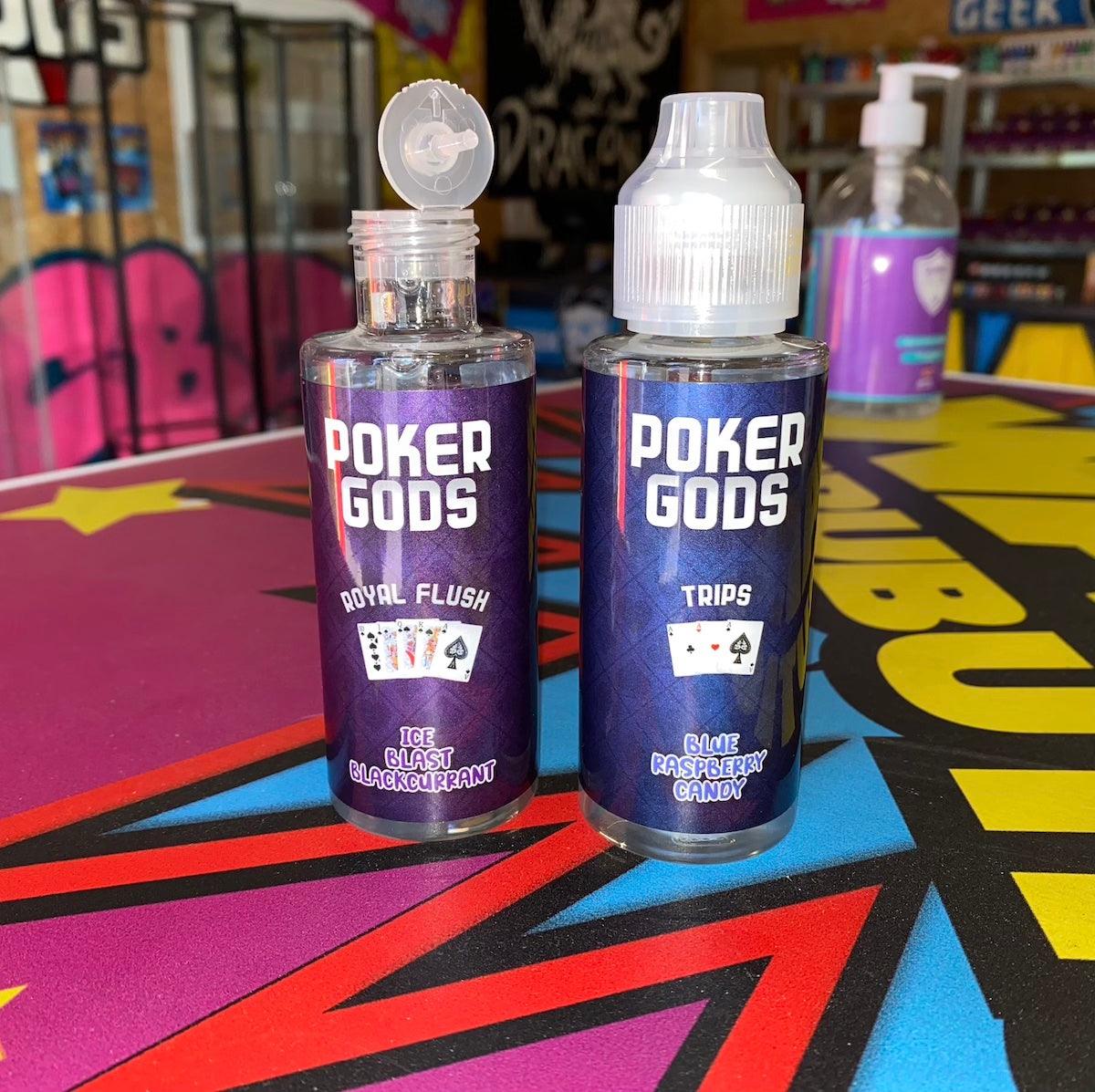 Poker Gods 100ml 0mg Flip Top - The Vape Escape Wales | Darth Vaper Wales