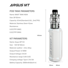 Load image into Gallery viewer, Voopoo Argus MT Kit (2 FREE LIQUIDS)