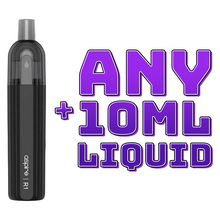 Load image into Gallery viewer, Aspire R1 Black Kit and 10ml Liquid £12
